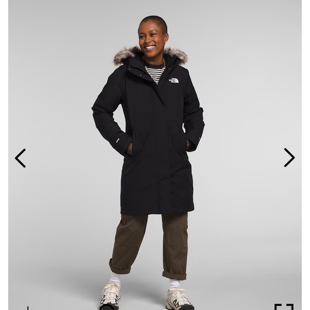 The North Face Black Parka with Fur Hood